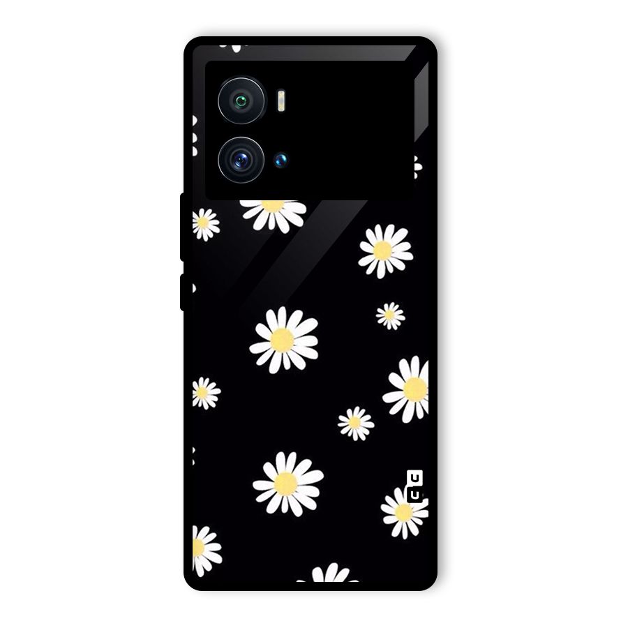 Simple Sunflowers Pattern Glass Back Case for Vivo iQOO 9 Pro