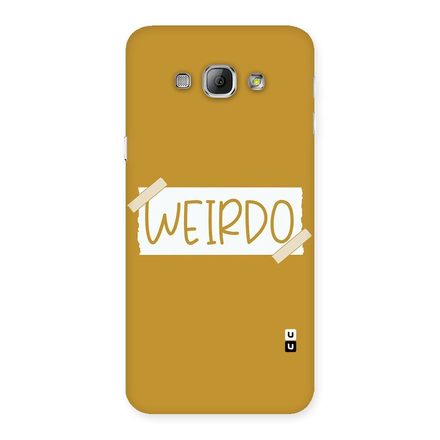 Simple Weirdo Back Case for Galaxy A8