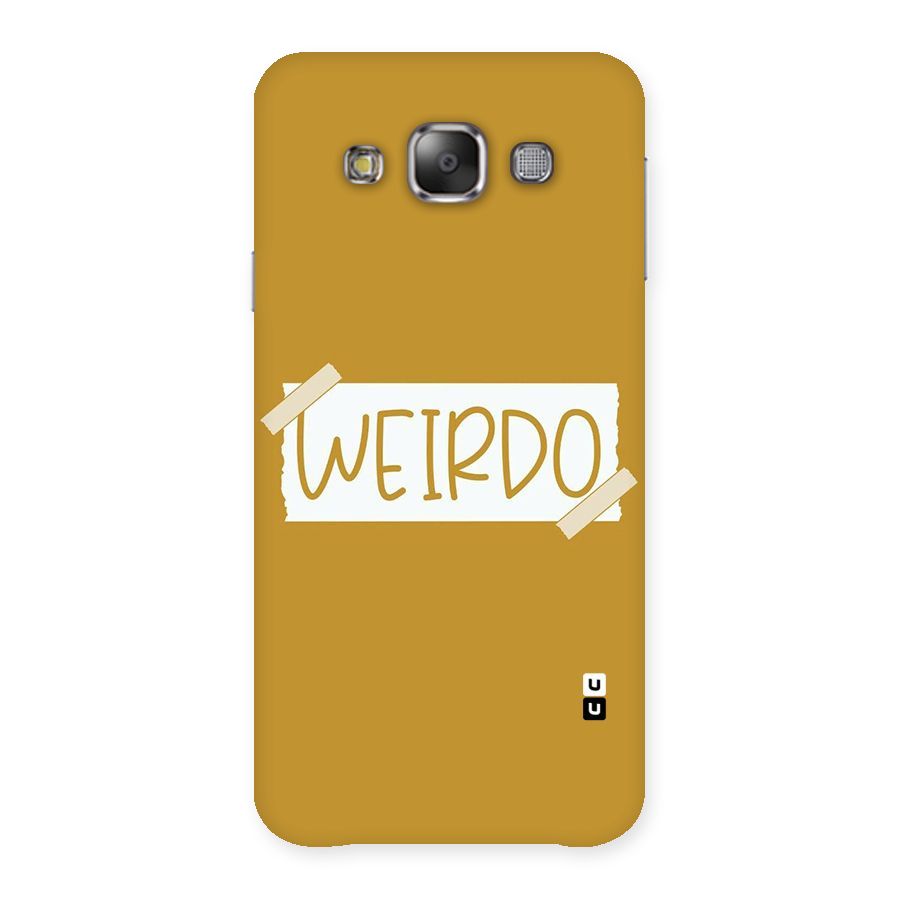 Simple Weirdo Back Case for Galaxy E7