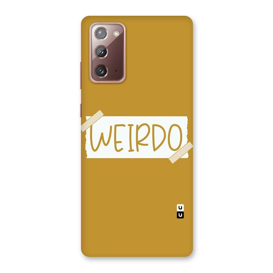 Simple Weirdo Back Case for Galaxy Note 20