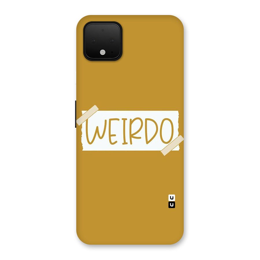 Simple Weirdo Back Case for Google Pixel 4 XL