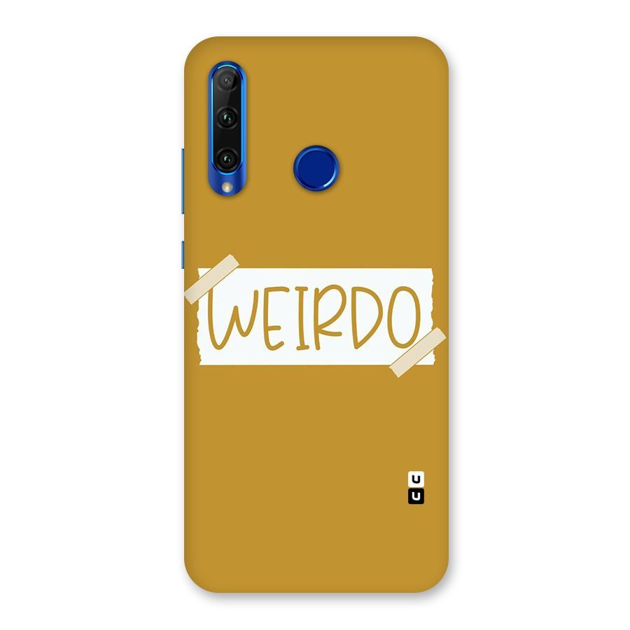 Simple Weirdo Back Case for Honor 20i