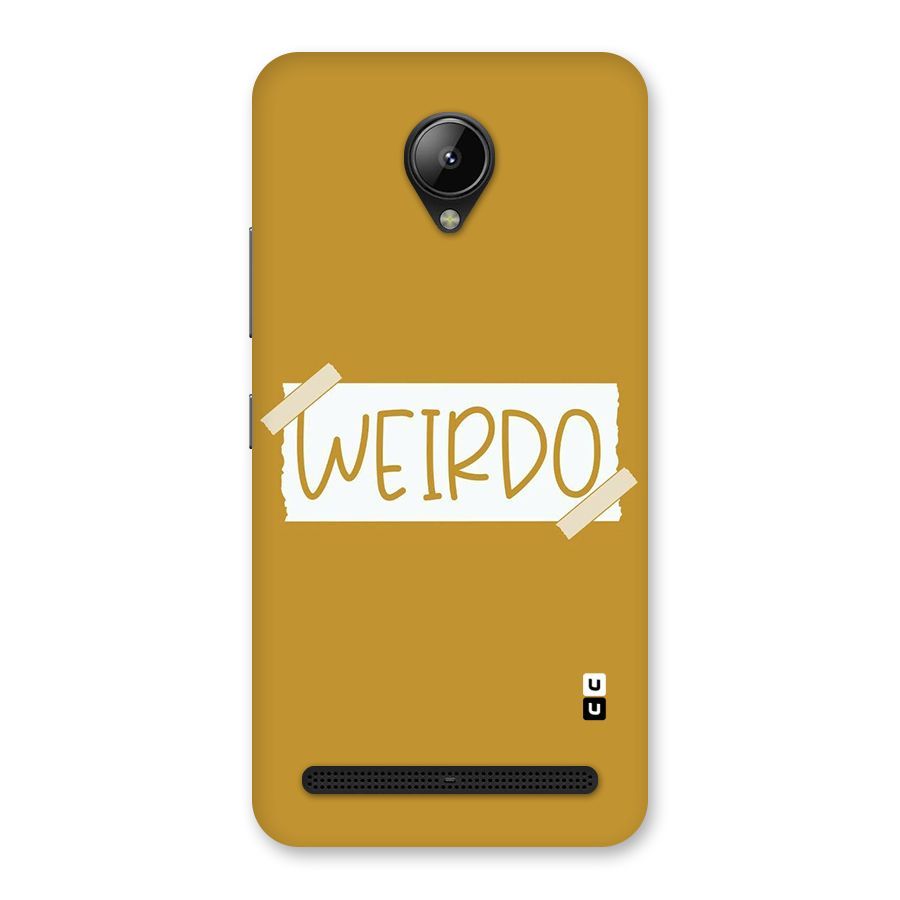 Simple Weirdo Back Case for Lenovo C2