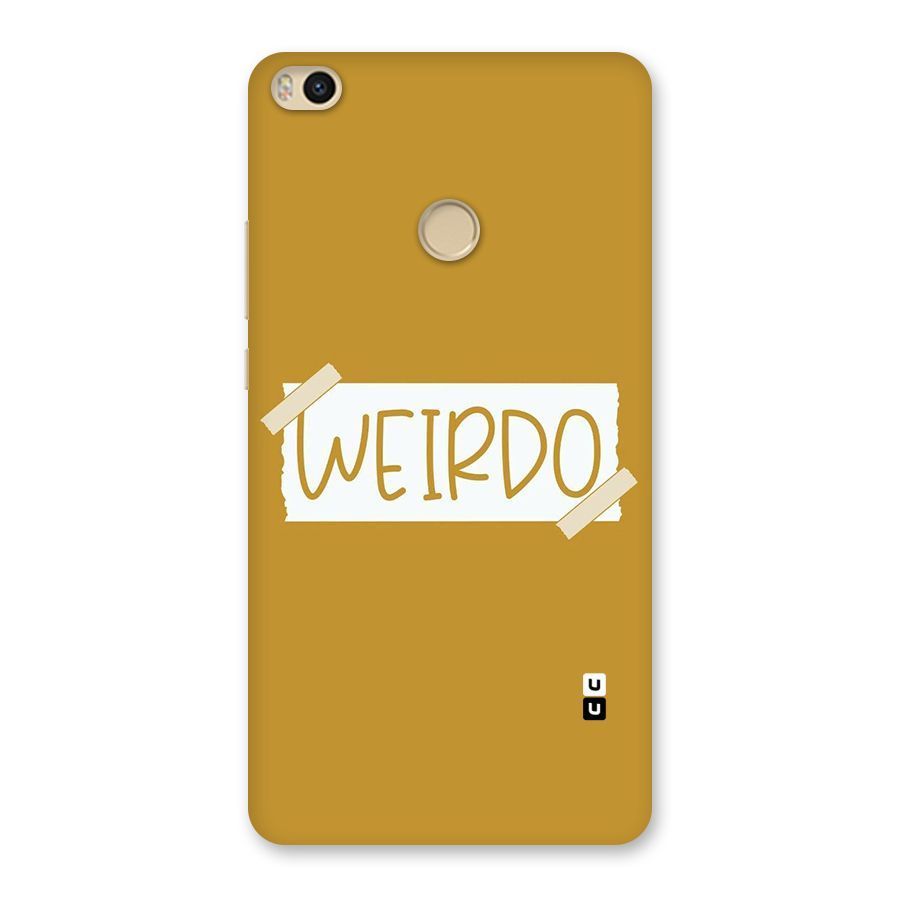 Simple Weirdo Back Case for Mi Max 2
