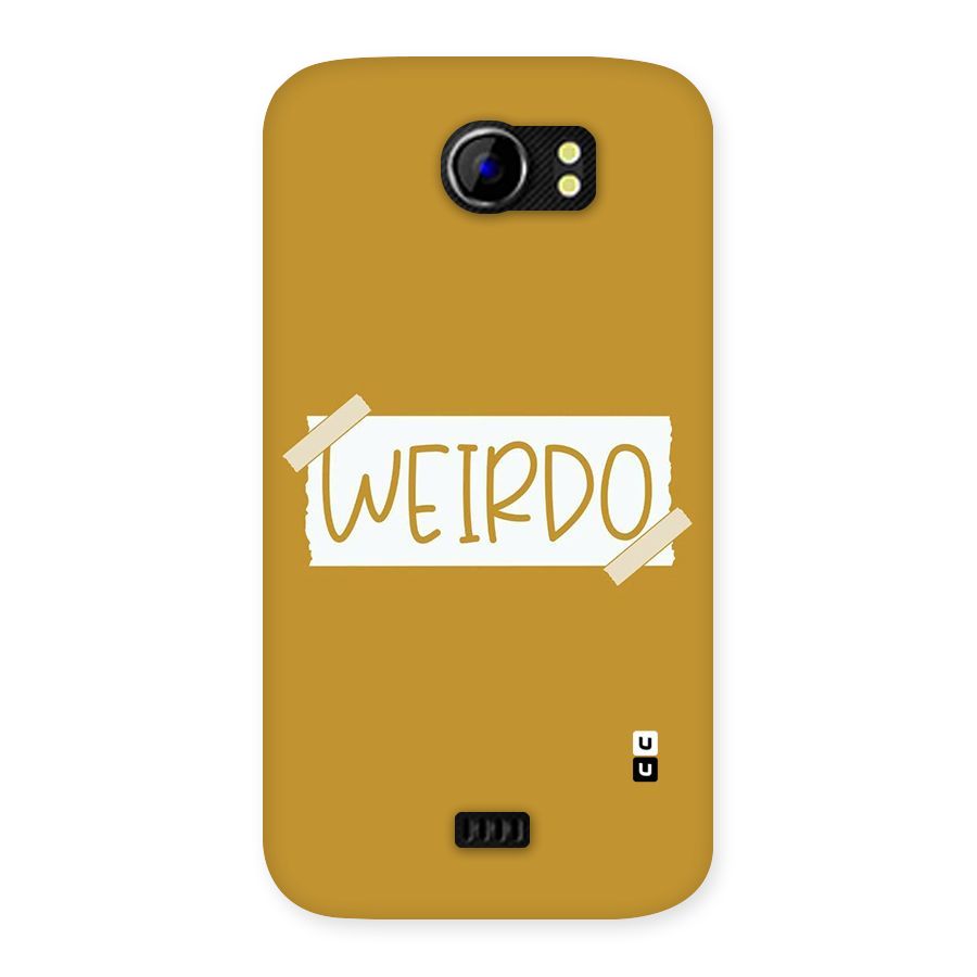Simple Weirdo Back Case for Micromax Canvas 2 A110