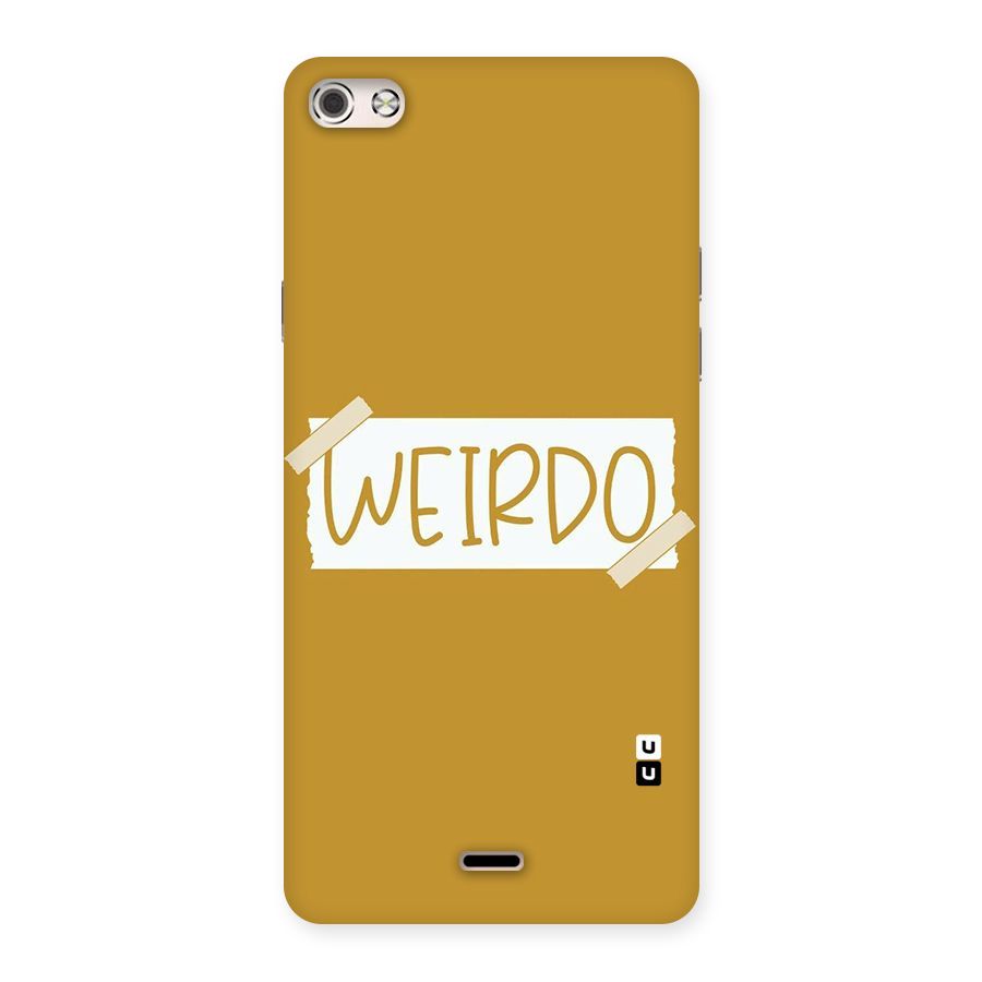 Simple Weirdo Back Case for Micromax Canvas Silver 5
