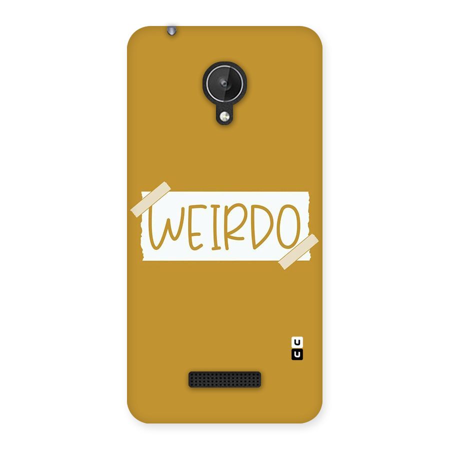 Simple Weirdo Back Case for Micromax Canvas Spark Q380