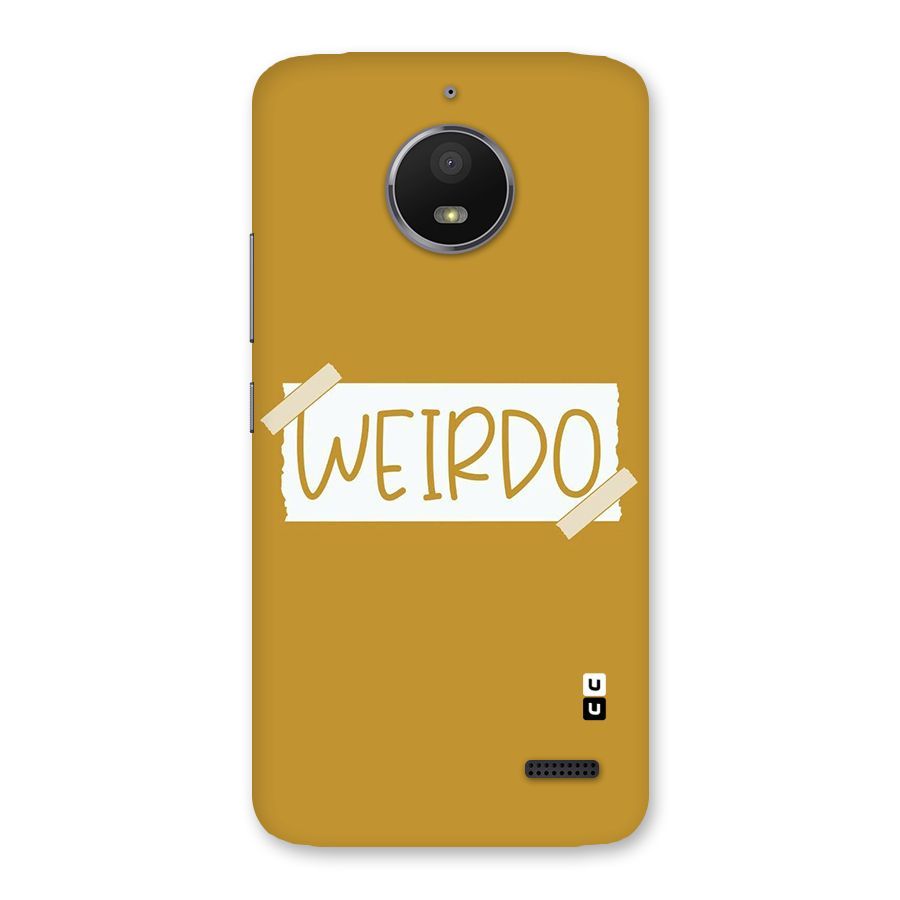 Simple Weirdo Back Case for Moto E4