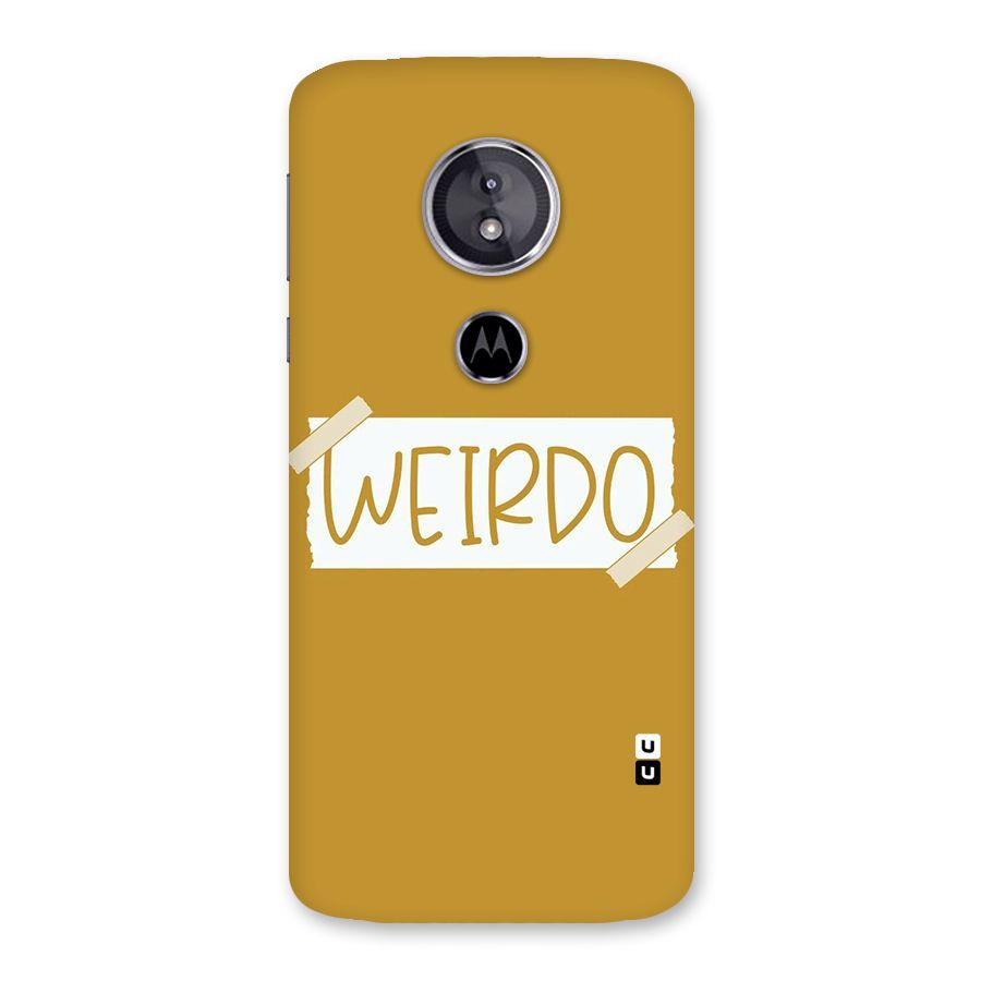 Simple Weirdo Back Case for Moto E5