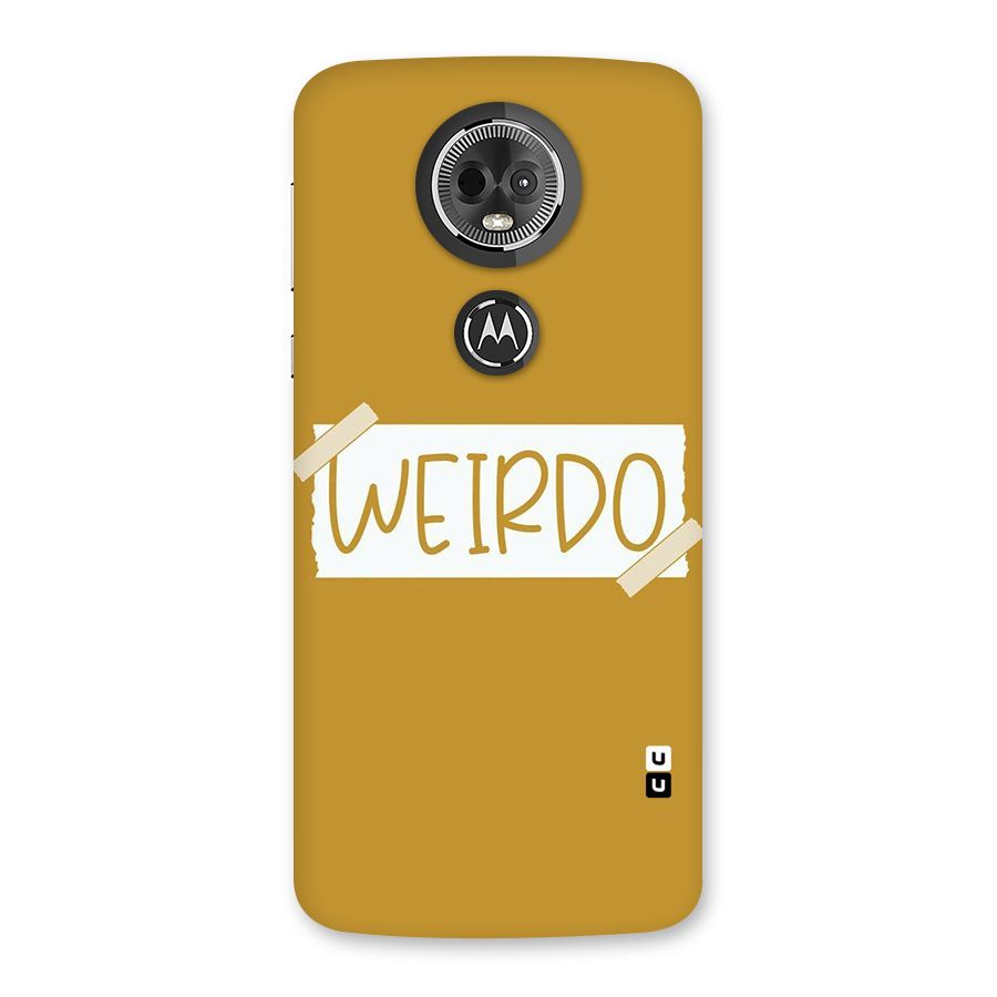 Simple Weirdo Back Case for Moto E5 Plus
