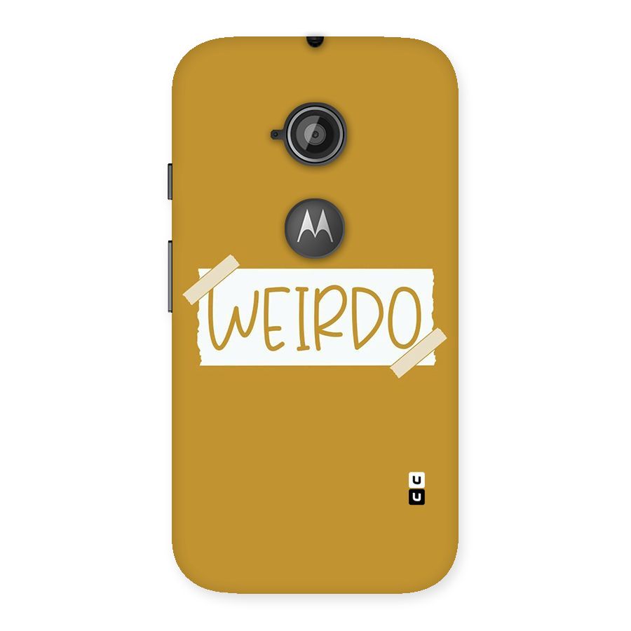 Simple Weirdo Back Case for Moto E 2nd Gen