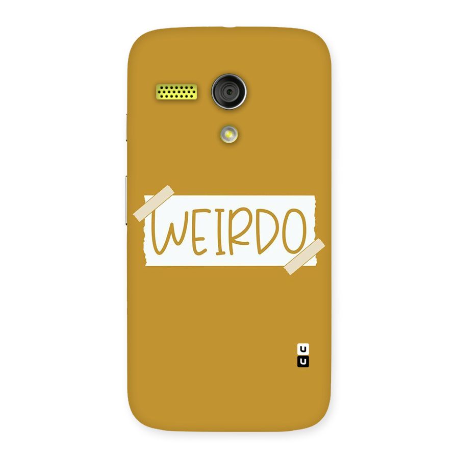 Simple Weirdo Back Case for Moto G