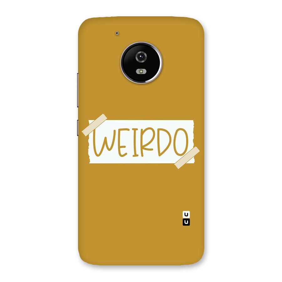 Simple Weirdo Back Case for Moto G5