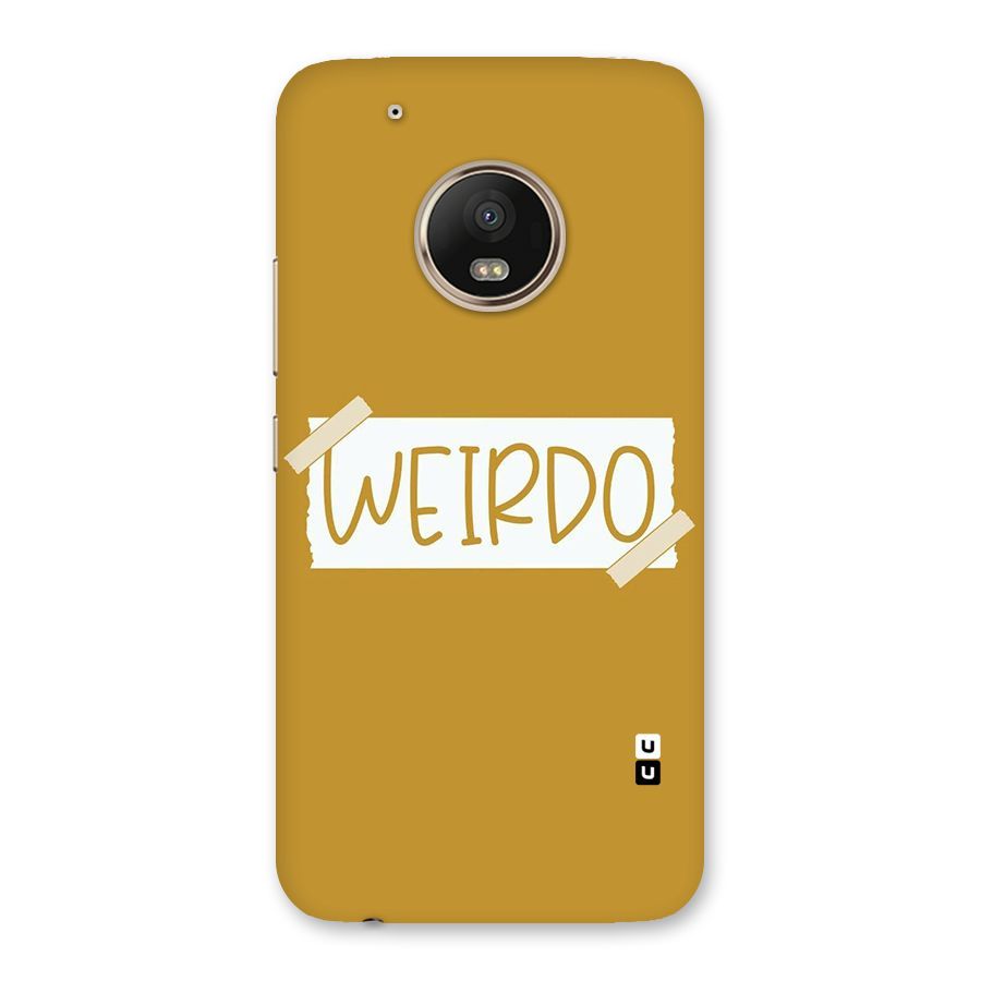 Simple Weirdo Back Case for Moto G5 Plus