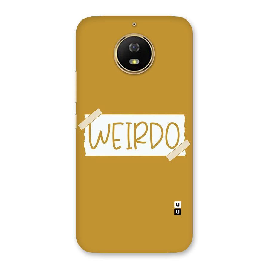 Simple Weirdo Back Case for Moto G5s
