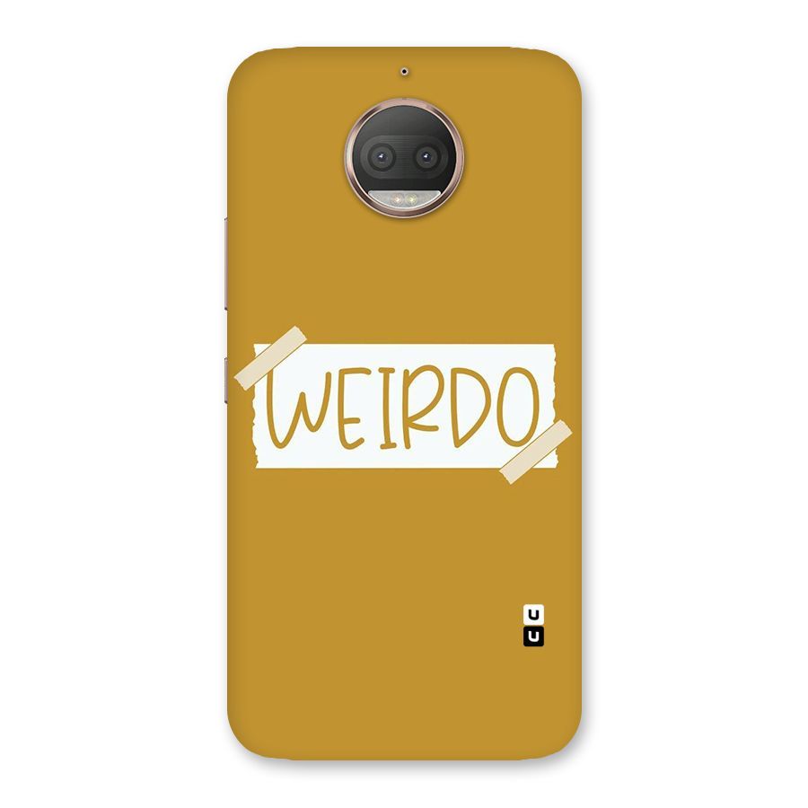 Simple Weirdo Back Case for Moto G5s Plus