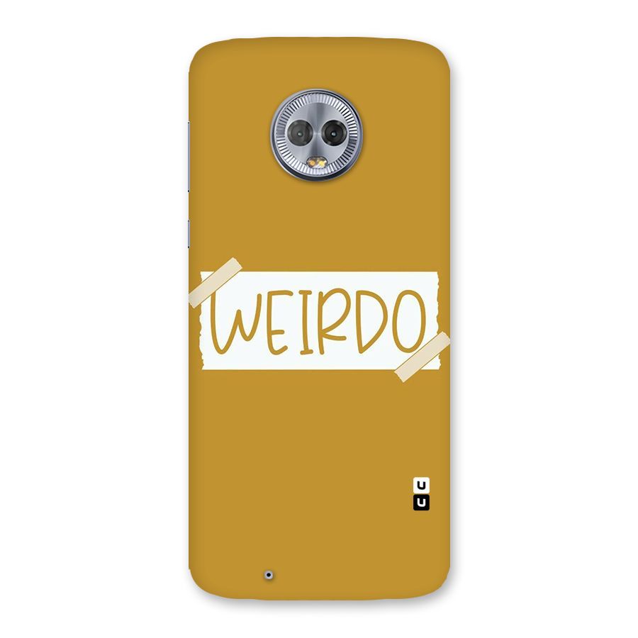 Simple Weirdo Back Case for Moto G6