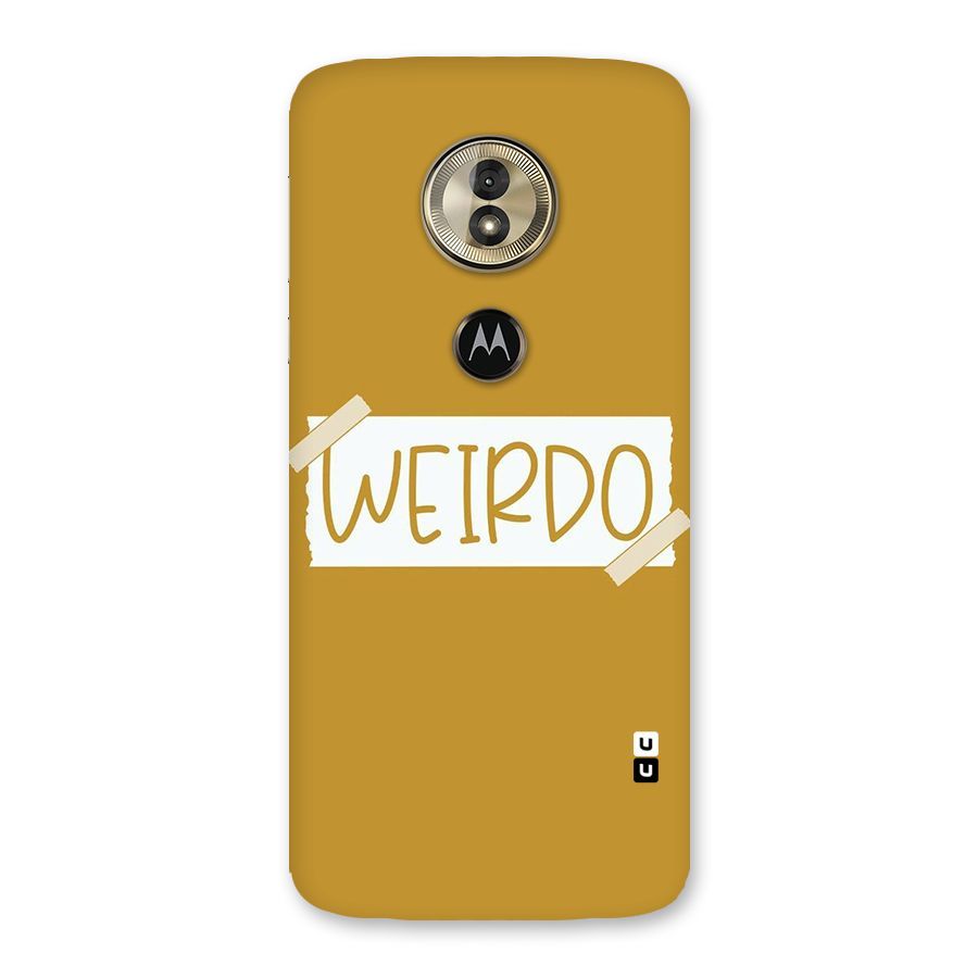Simple Weirdo Back Case for Moto G6 Play