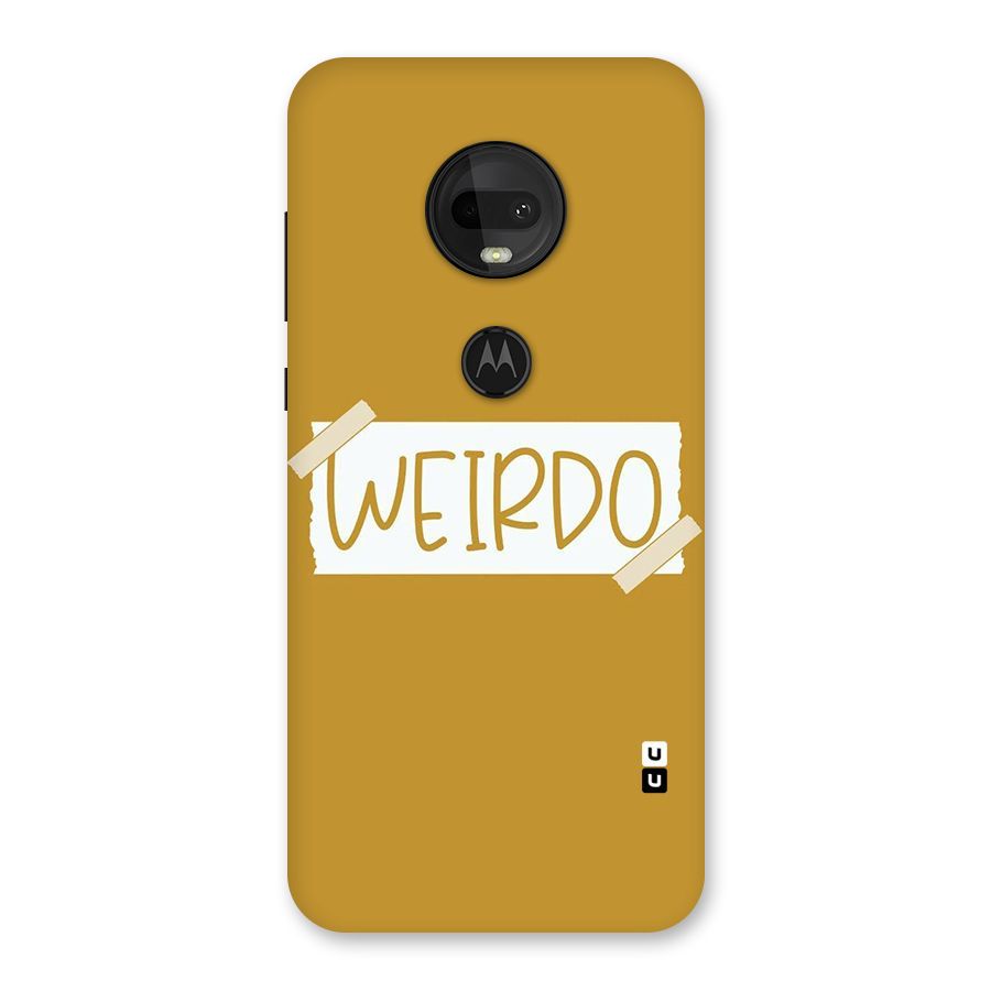 Simple Weirdo Back Case for Moto G7