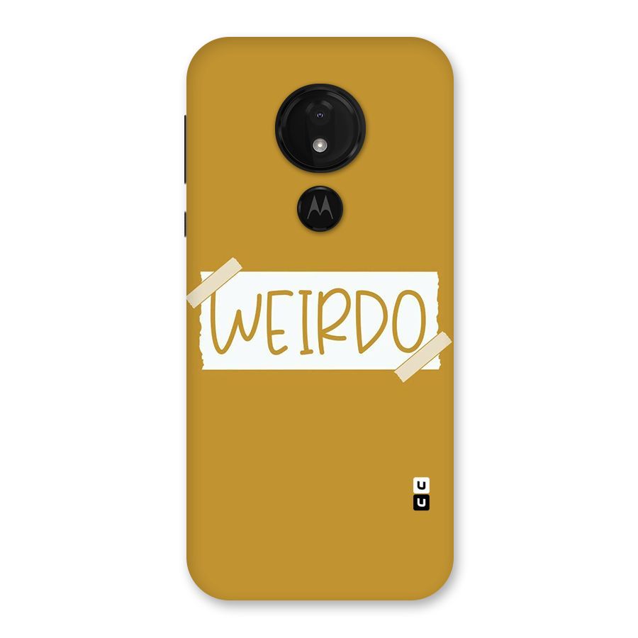 Simple Weirdo Back Case for Moto G7 Power