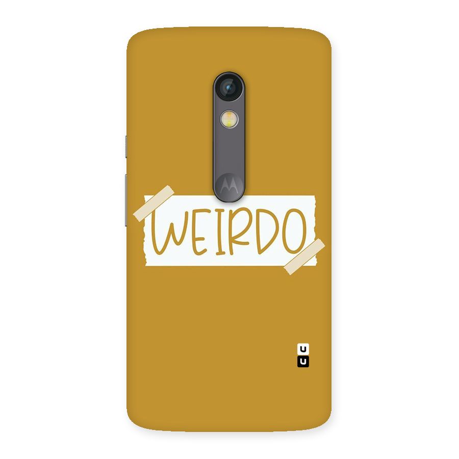 Simple Weirdo Back Case for Moto X Play