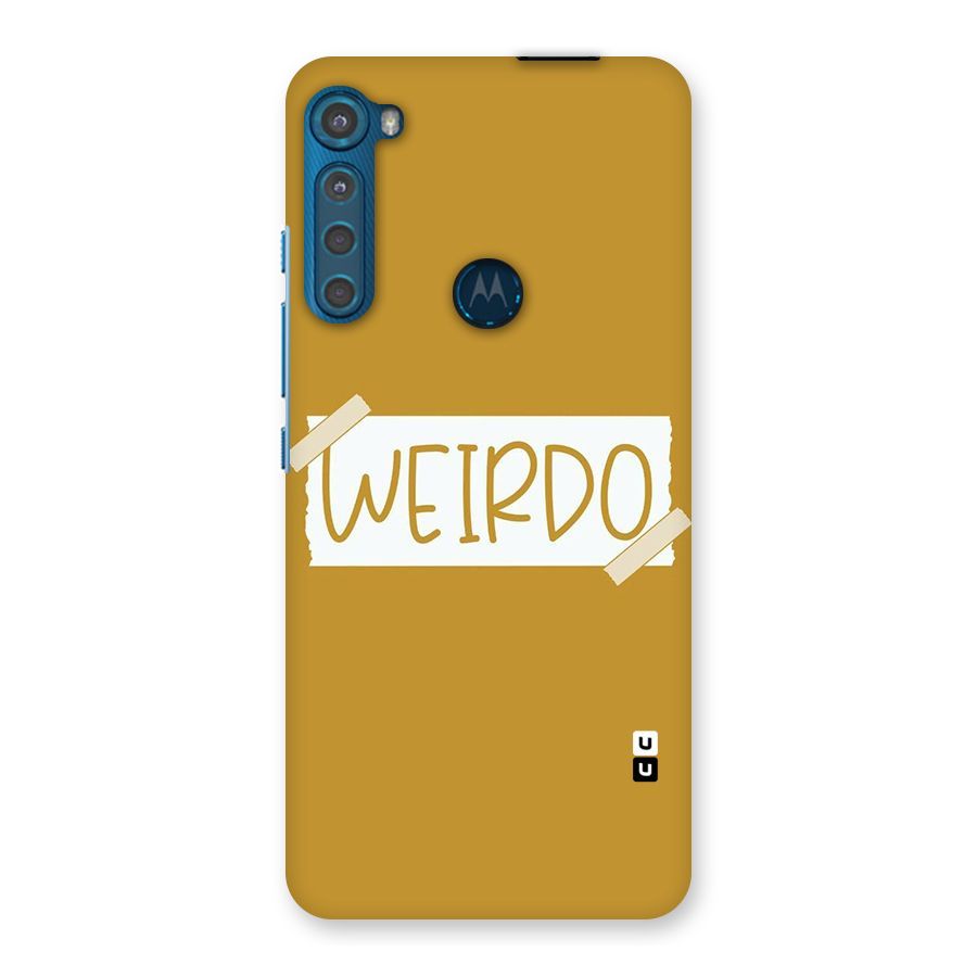 Simple Weirdo Back Case for Motorola One Fusion Plus