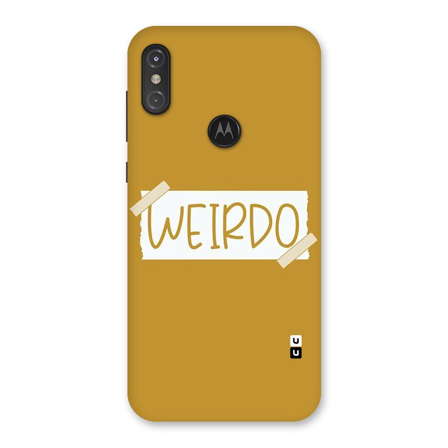 Simple Weirdo Back Case for Motorola One Power