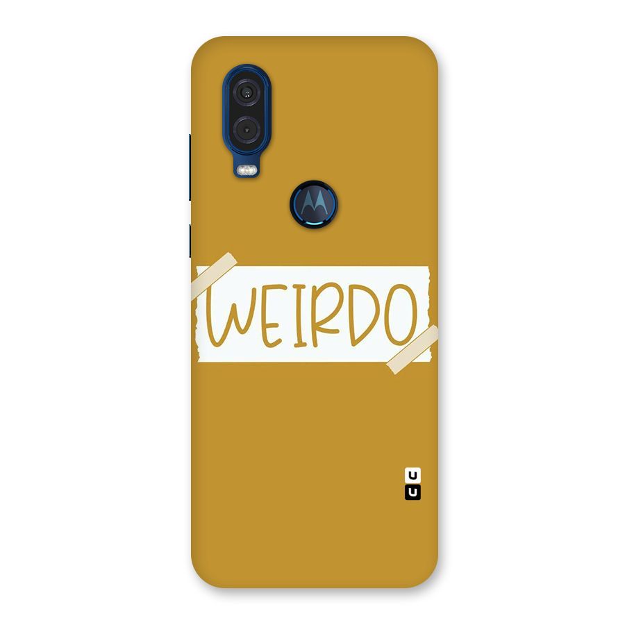 Simple Weirdo Back Case for Motorola One Vision