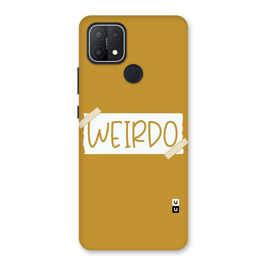 Simple Weirdo Back Case for Oppo A15s