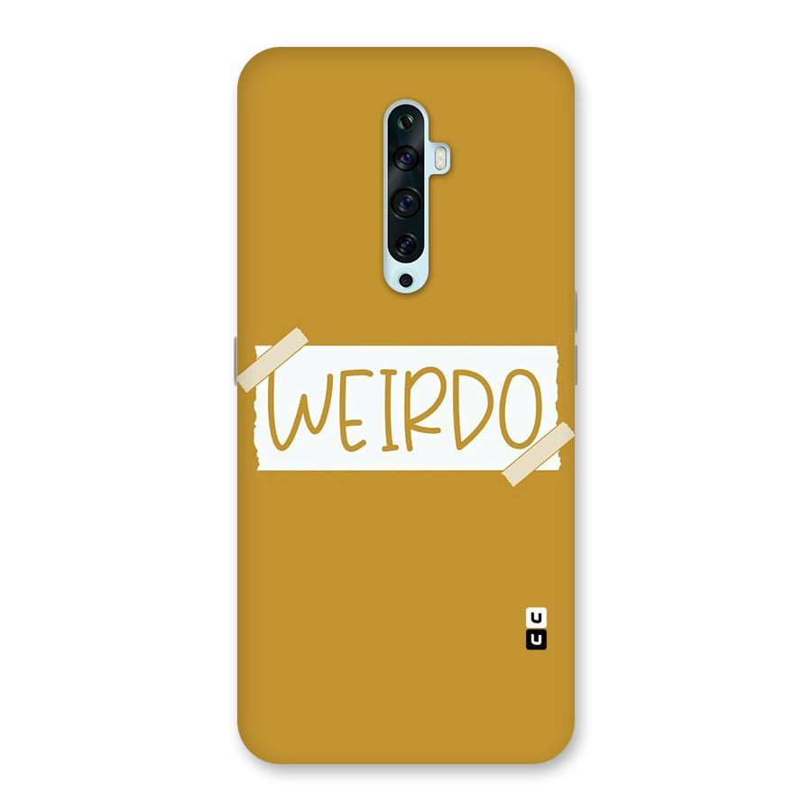 Simple Weirdo Back Case for Oppo Reno2 F