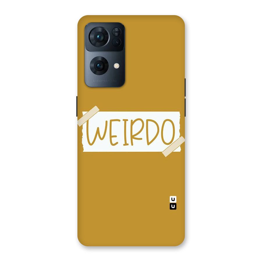 Simple Weirdo Back Case for Oppo Reno7 Pro 5G