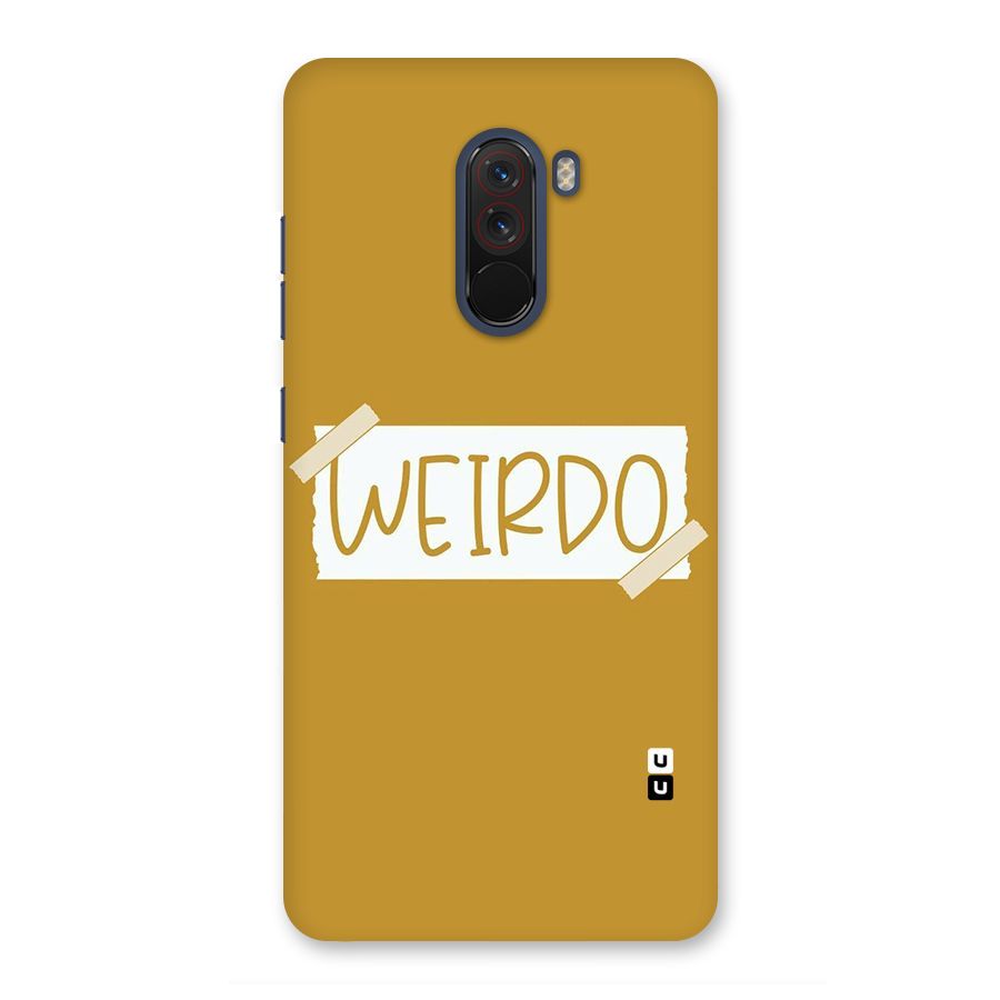 Simple Weirdo Back Case for Poco F1
