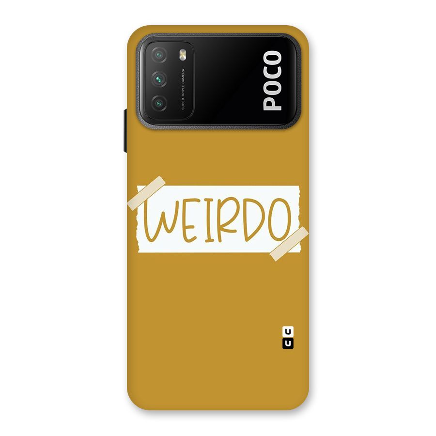 Simple Weirdo Back Case for Poco M3