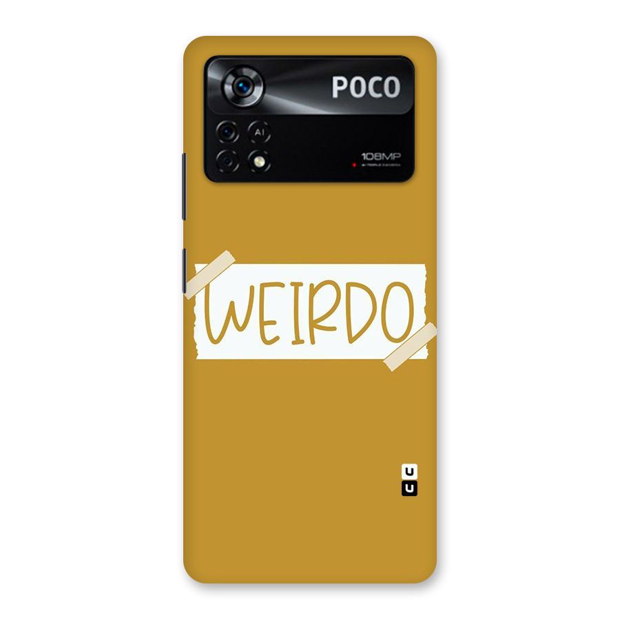 Simple Weirdo Back Case for Poco X4 Pro 5G