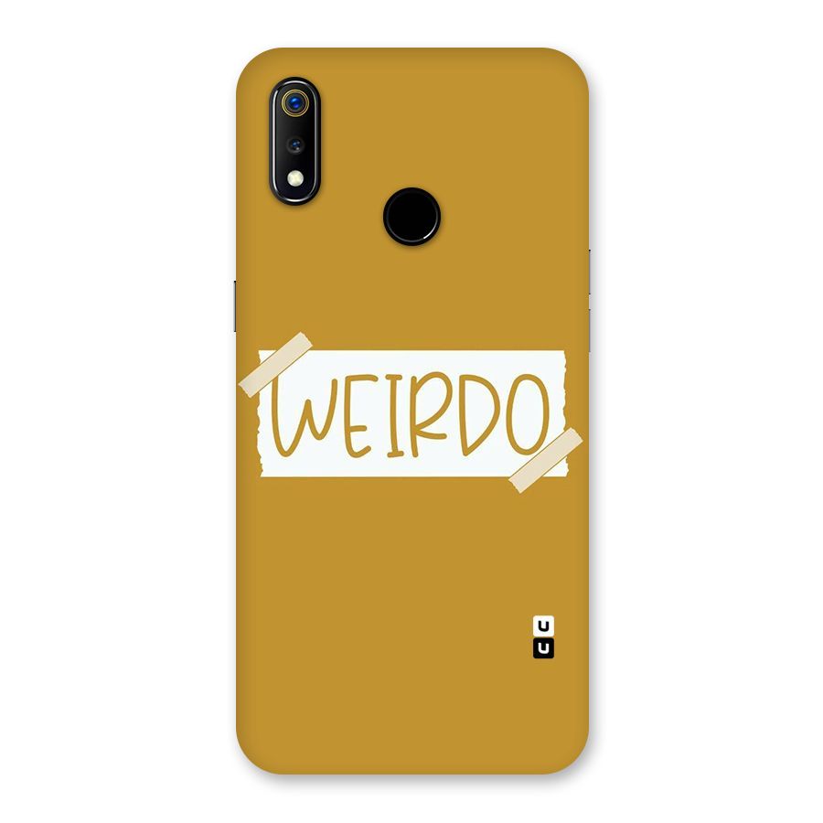 Simple Weirdo Back Case for Realme 3