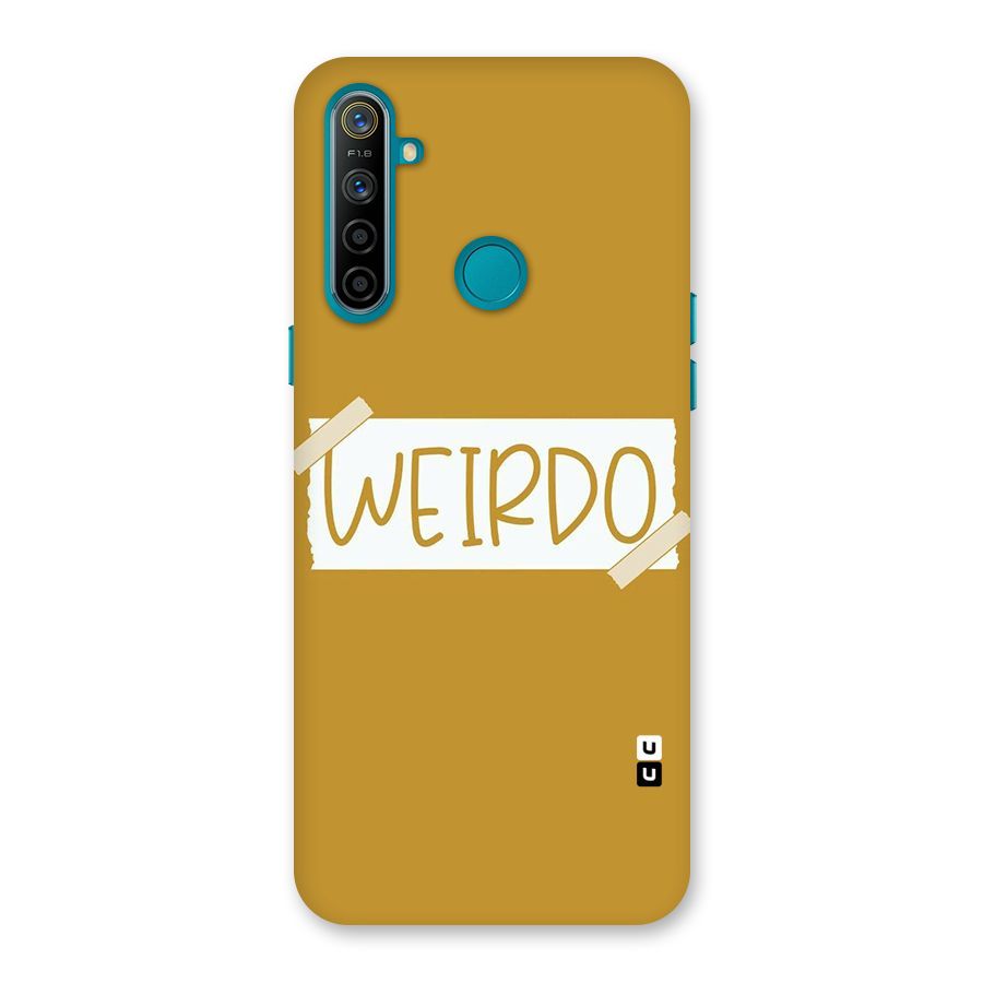 Simple Weirdo Back Case for Realme 5i