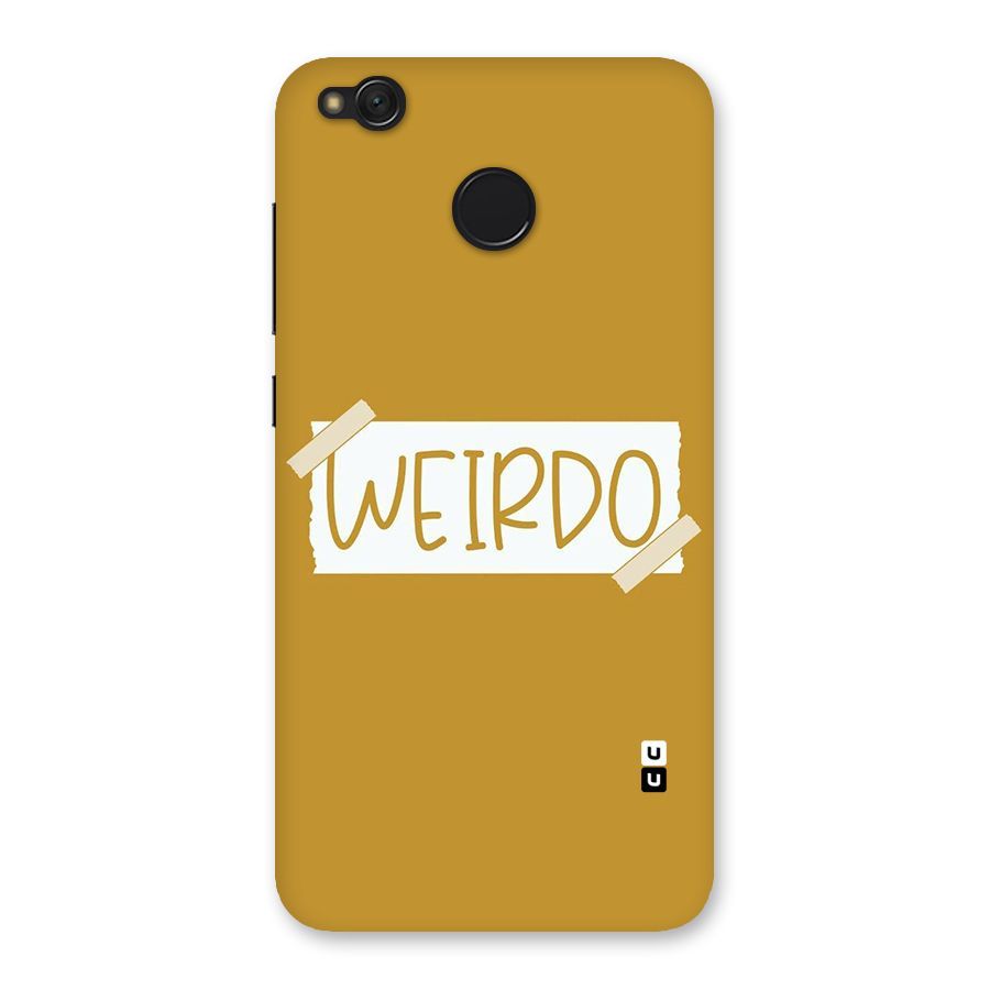 Simple Weirdo Back Case for Redmi 4