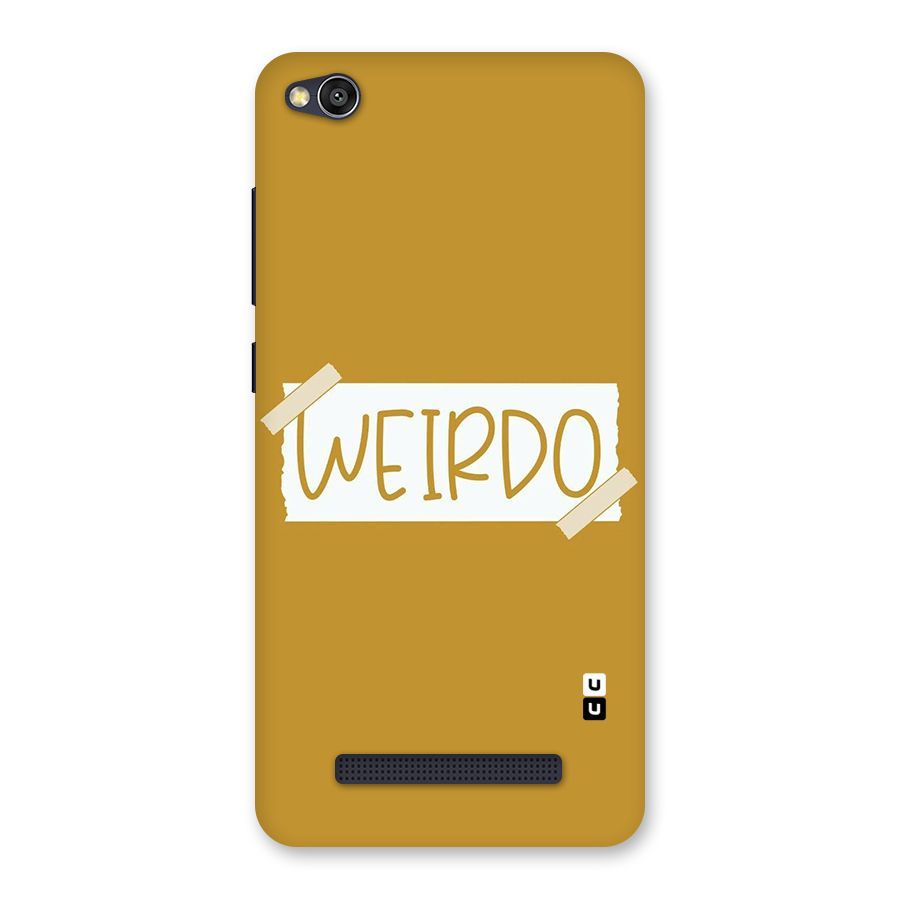 Simple Weirdo Back Case for Redmi 4A