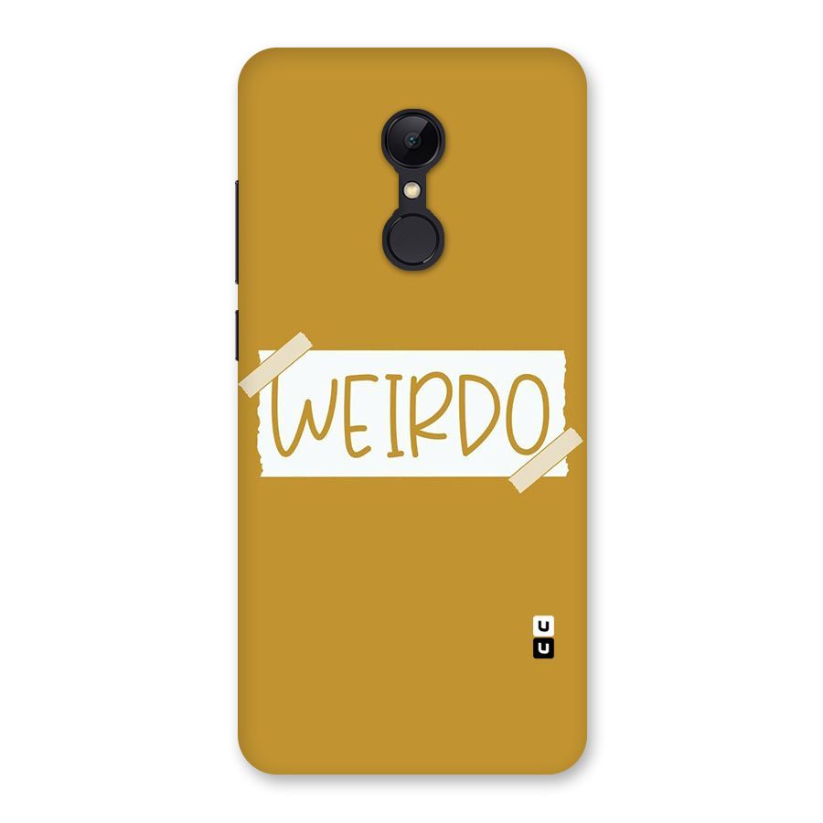 Simple Weirdo Back Case for Redmi 5
