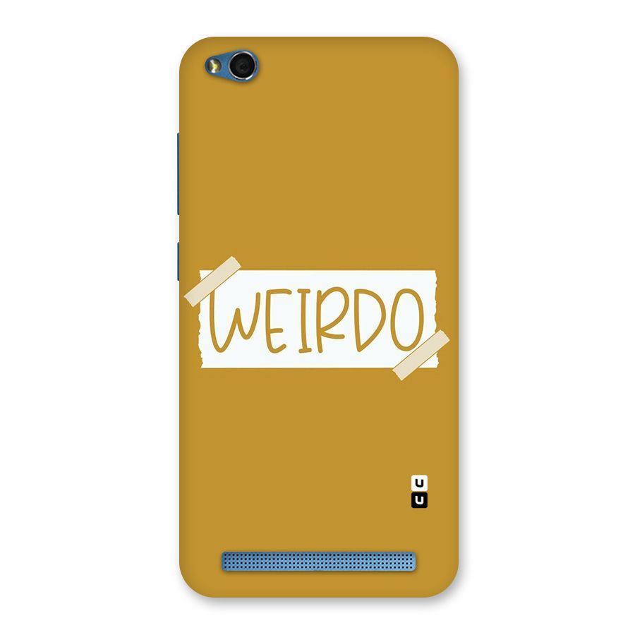 Simple Weirdo Back Case for Redmi 5A