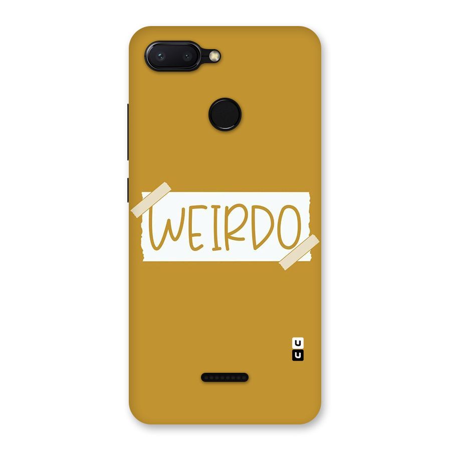 Simple Weirdo Back Case for Redmi 6
