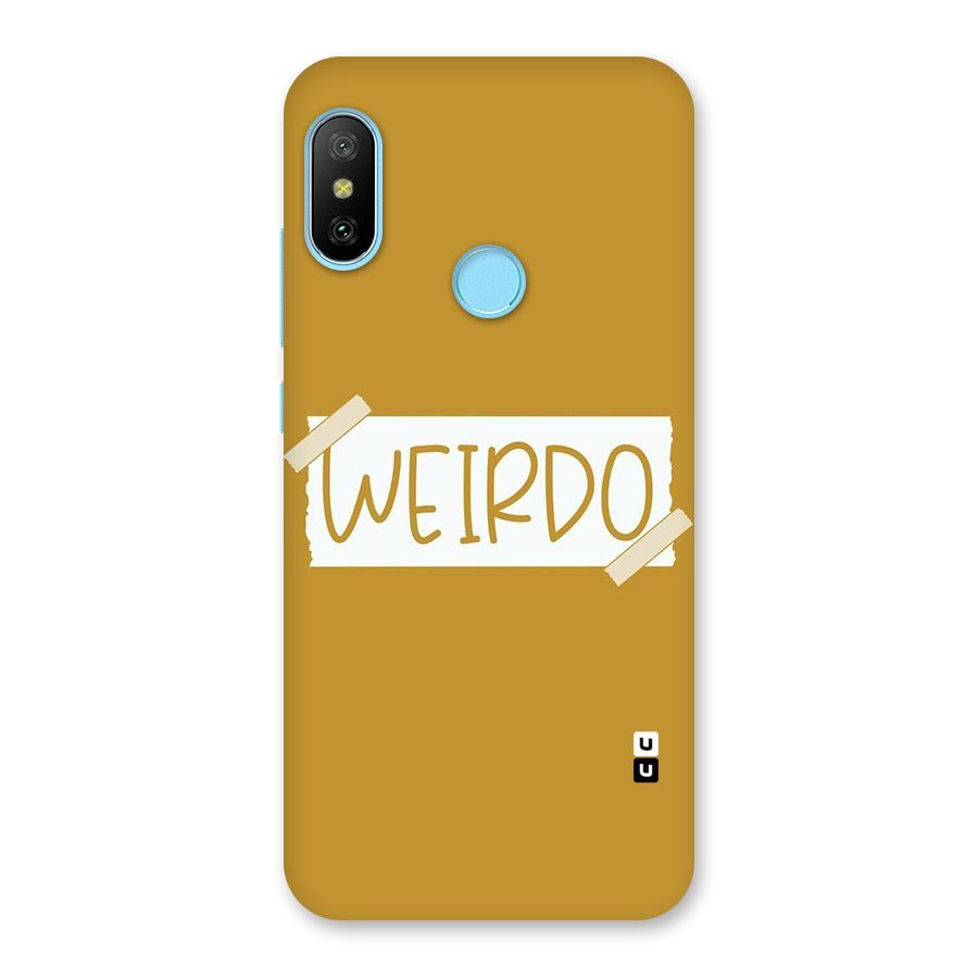 Simple Weirdo Back Case for Redmi 6 Pro