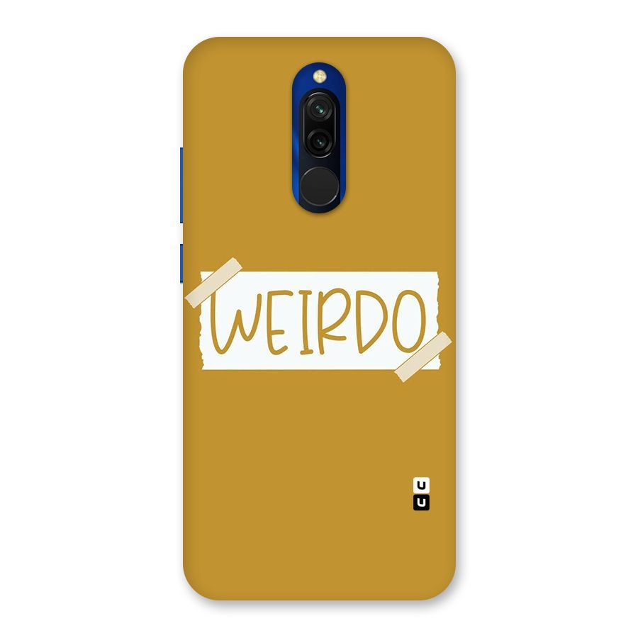 Simple Weirdo Back Case for Redmi 8