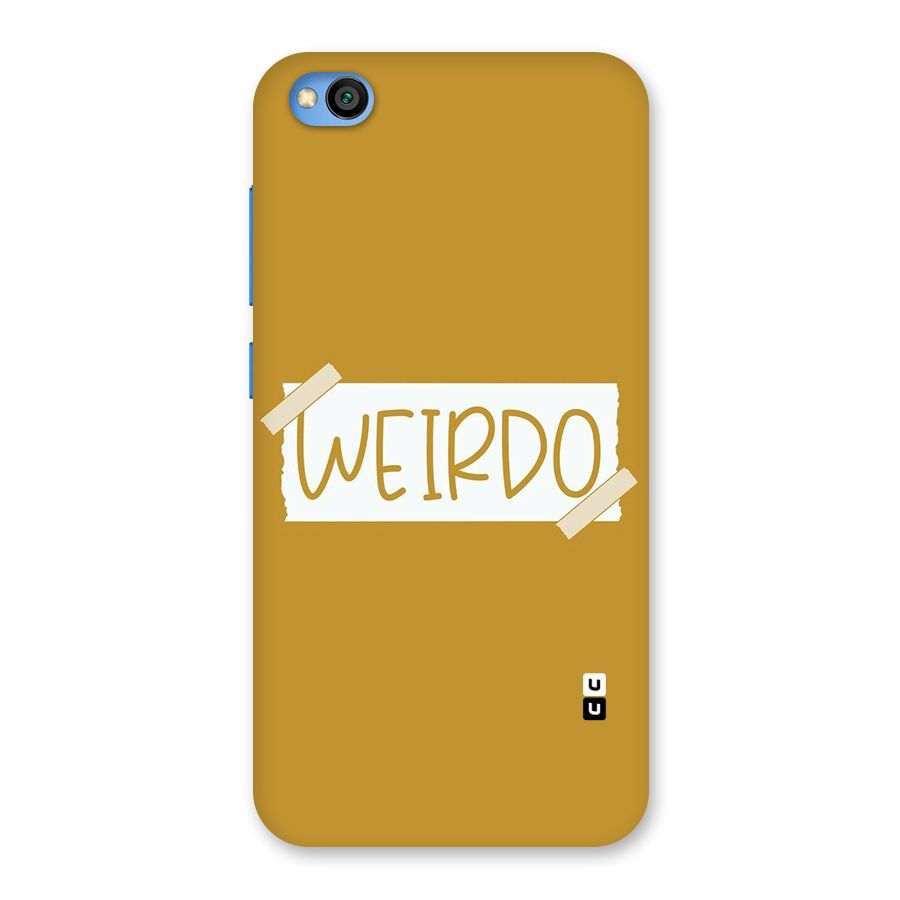 Simple Weirdo Back Case for Redmi Go