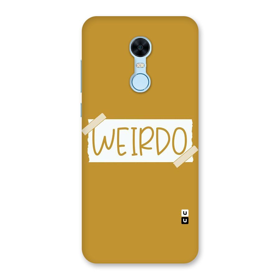 Simple Weirdo Back Case for Redmi Note 5