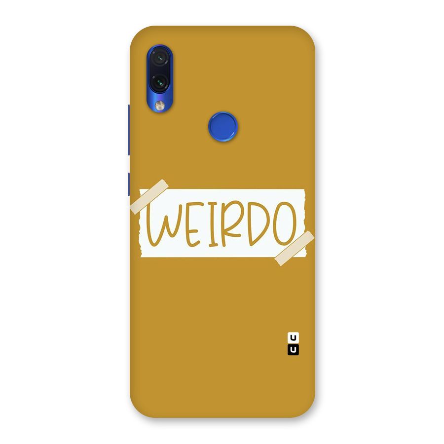 Simple Weirdo Back Case for Redmi Note 7