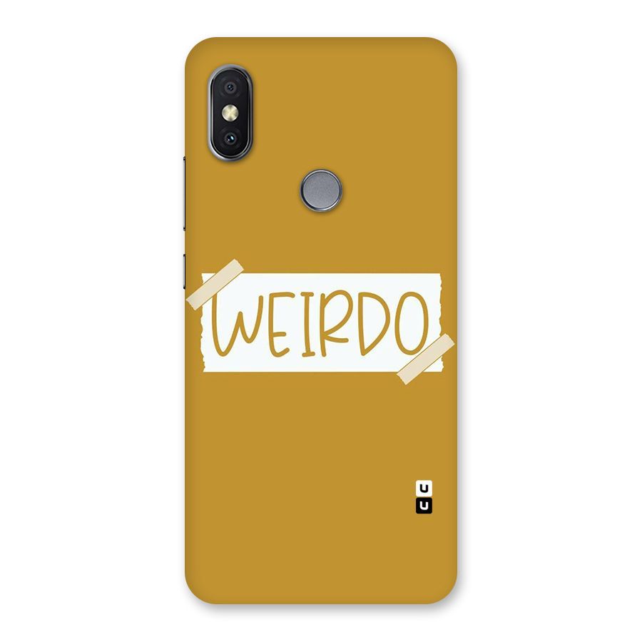 Simple Weirdo Back Case for Redmi Y2