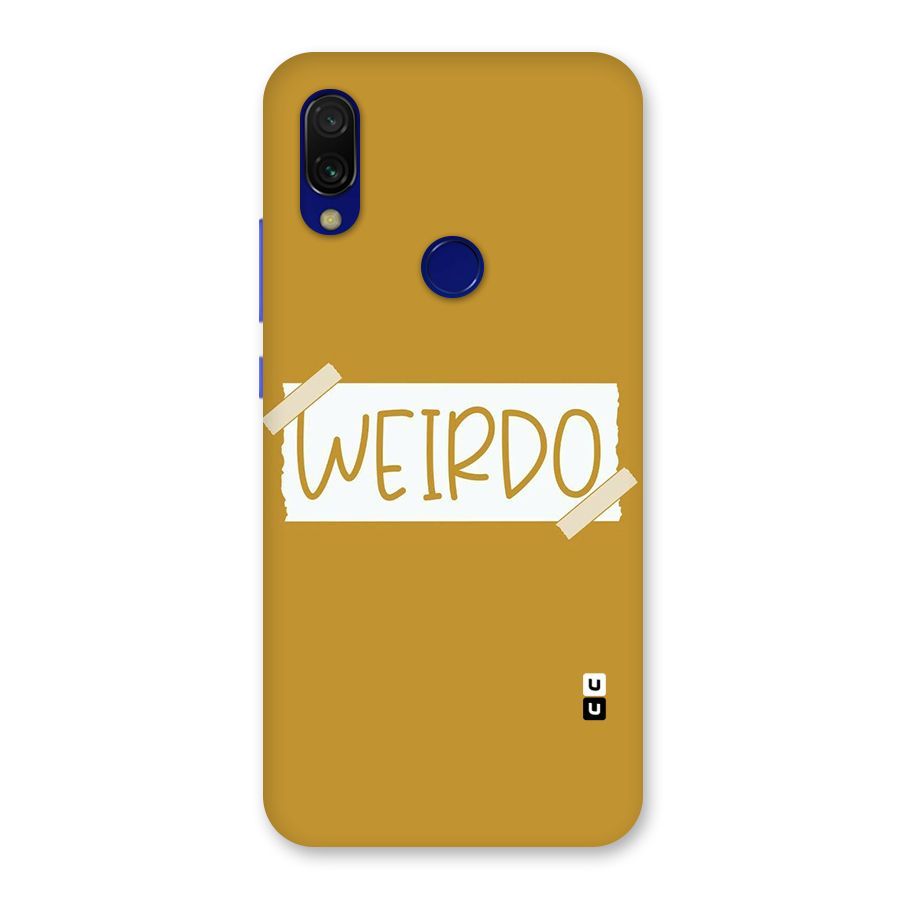 Simple Weirdo Back Case for Redmi Y3
