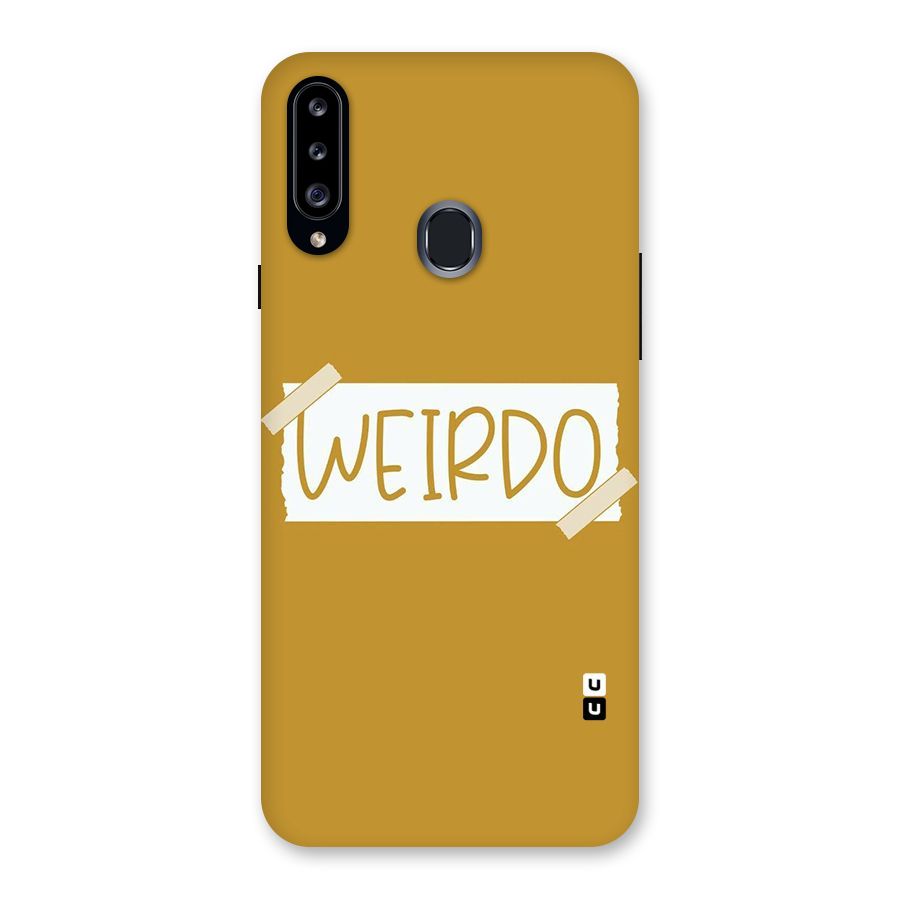 Simple Weirdo Back Case for Samsung Galaxy A20s