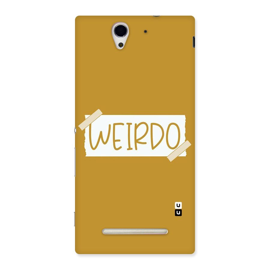 Simple Weirdo Back Case for Sony Xperia C3